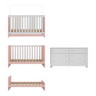 Berço 3 Em 1 Com Colchão Incluso E Cômoda Doce De Leite Multi