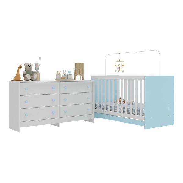 Berço 3 Em 1 Com Colchão Incluso E Cômoda Doce De Leite Multi