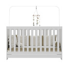 Berço 3 Em 1 Com Colchão Incluso Multimóveis Elza Fg2952 Bran