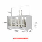 Berço 3 Em 1 Com Colchão Incluso Multimóveis Elza Fg2952 Bran