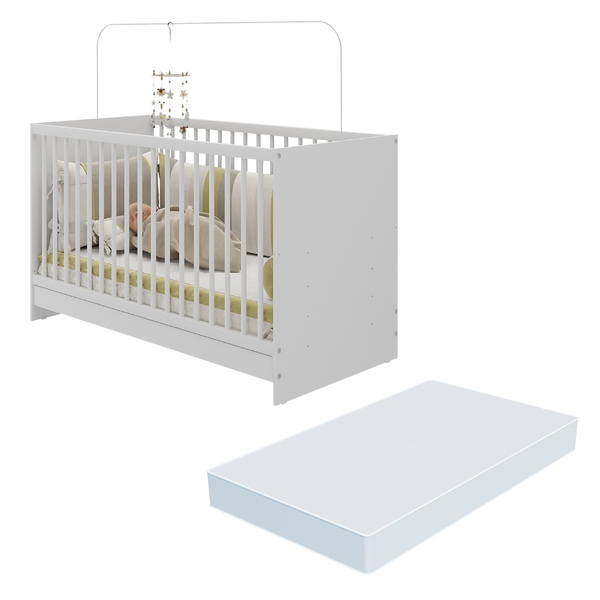 Berço 3 Em 1 Com Colchão Incluso Multimóveis Mp0527gc