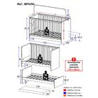Berço 3 Em 1 Com Colchão Incluso Multimóveis Mp4394