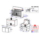 Berço 3 Em 1 Com Colchão Poltrona E Armário Aéreo 2 Portas Mu