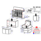 Berço 3 Em 1 Com Colchão Poltrona Puff E Armário Aéreo 2 Port