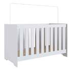 Berço 3 Em 1 Com Mosquiteiro Branco Colorir - Moville