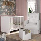 Berço 3 Em 1 Com Poltrona Amamentação E Puff Multimóveis Mp41