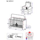 Berço 3 Em 1 Com Poltrona Amamentação Multimóveis Mp4141