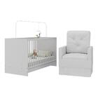 Berço 3 Em 1 Com Poltrona Amamentação Multimóveis Mp4141