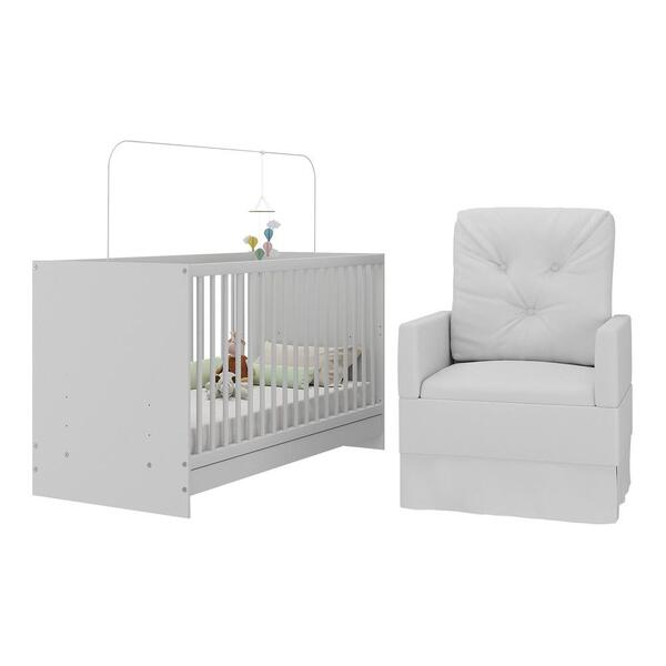 Berço 3 Em 1 Com Poltrona Amamentação Multimóveis Mp4141