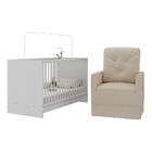 Berço 3 Em 1 Com Poltrona Amamentação Multimóveis Mp4141