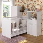 Berço 3 Em 1 E Guarda-roupas 4 Portas 1 Gaveta Multimóveis Mp