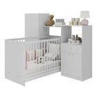 Berço 3 Em 1 E Guarda-roupas 4 Portas 1 Gaveta Multimóveis Mp