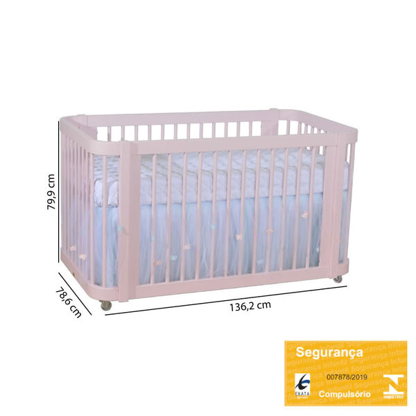 Berço 3 em 1 Bloom - Brognoli Bebê