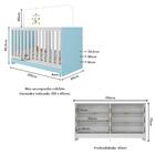 Berço 3 Em 1 Para Colchão 130 X 60cm Com Cômoda Doce De Leite