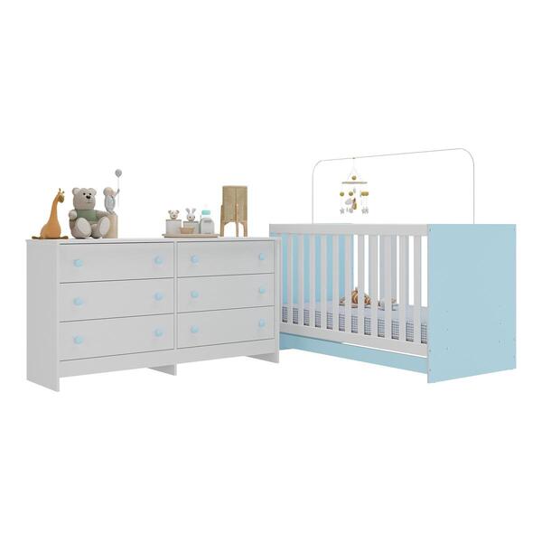 Berço 3 Em 1 Para Colchão 130 X 60cm Com Cômoda Doce De Leite