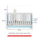 Berço 3 Em 1 Para Colchão 130 X 60cm Doce De Leite Multimóvei