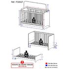 Berço 3 Em 1 Para Colchão 60 X 130 Cm Multimóveis Fg0527 Bran