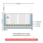 Berço 3 Em 1 Para Colchão 60 X 130 Cm Multimóveis Mp0527g