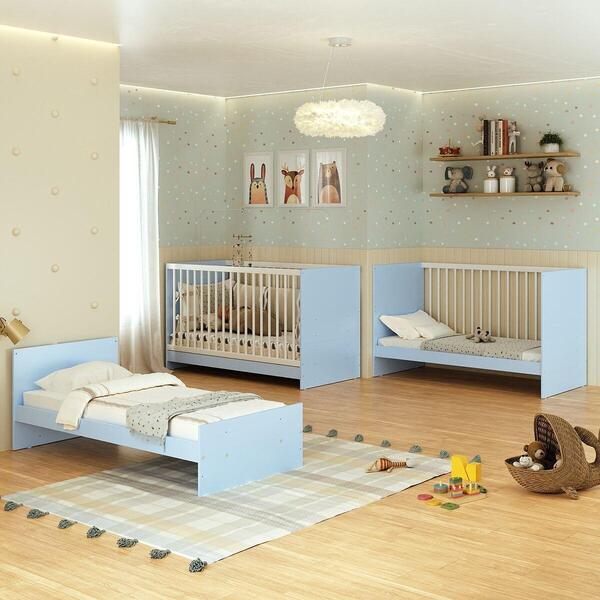 Berço 3 Em 1 Para Colchão 60 X 130 Cm Multimóveis Mp0527g