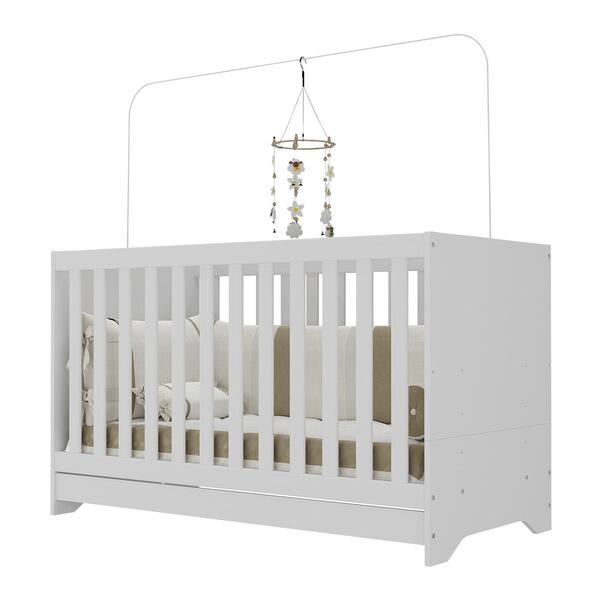 Berço 3 Em 1 Para Colchão 60x130cm Pipoca Multimóveis Bb0527