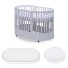 Berço 3 Em 1 Progressivo Com Colchões Inclusos Wave Divicar C