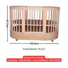 Berço 3 Em 1 Progressivo Com Colchões Inclusos Wave Divicar C