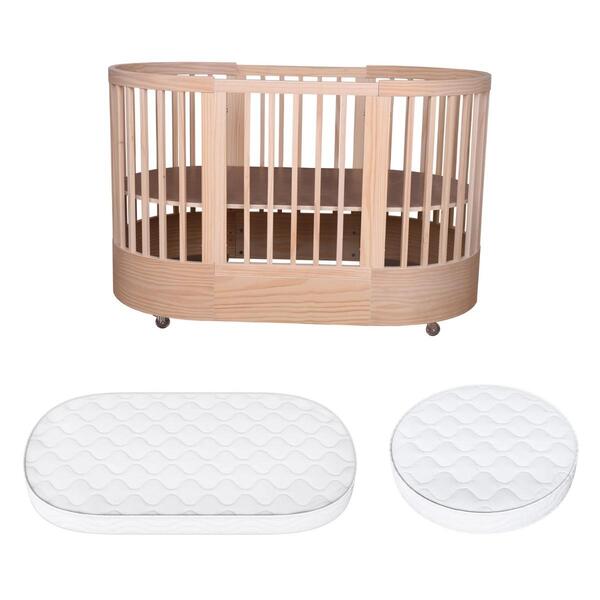 Berço 3 Em 1 Progressivo Com Colchões Inclusos Wave Divicar C