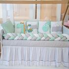 Berço 3 Em 1 Retrô Branco + Kit Berço Bebê Dinos Carolina Baby