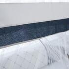 Berço 3 Em 1 Retrô Branco + Kit Berço Tutty Azul Marinho Caro