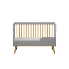 Berço 3 Em 1 Retrô Lígia Cinza Carolina Baby