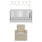 Berço 3x1 Com Colchão Incluso E Poltrona De Amamentação Elza