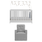 Berço 3x1 Com Colchão Incluso E Poltrona De Amamentação Elza