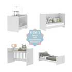 Berço 4 Em 1 Com Colchão Incluso Multimóveis Evolution Vira E