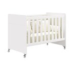 Berço 4 Em 1 Estilo Clássico Evolution Branco Fosco