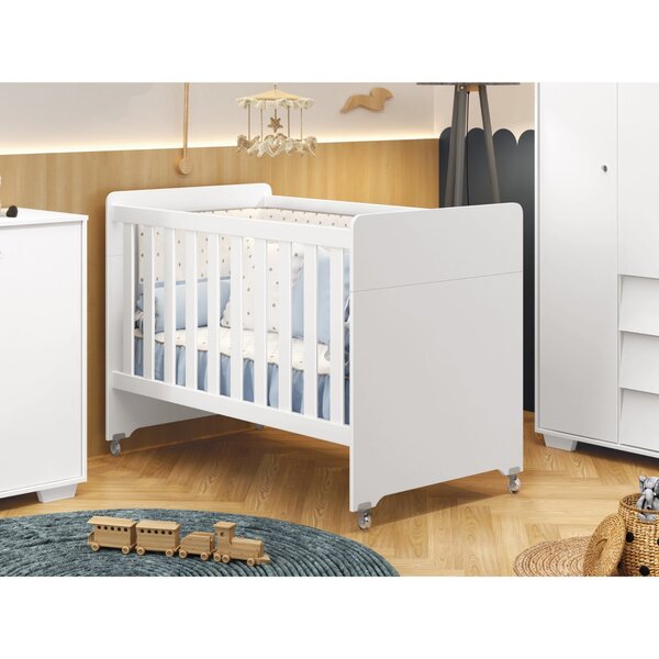 Berço 4 Em 1 Estilo Clássico Evolution Branco Fosco