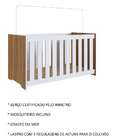 Berço Aconchego Branco E Nogal