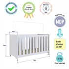 Berço Aconchego Com Rodízios Branco