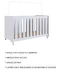 Berço Aconchego Com Rodízios Branco