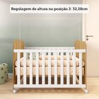 Berço Americano 100% Mdf Com Rodízios Mimo Espresso Móveis Br