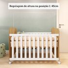 Berço Americano 100% Mdf Com Rodízios Mimo Espresso Móveis Br