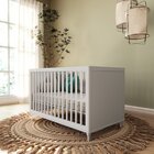 Berço Americano 2 Em 1 Fofura Branco Acetinado