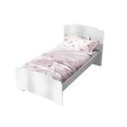 Berço Americano 3 Em 1 - 133,7x100cm Melzo Rosa/madeirado