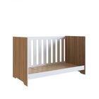 Berço Americano 3 Em 1 133x74,8cm Com Colchão Aconchego  Noga
