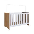 Berço Americano 3 Em 1 133x74,8cm Com Colchão Aconchego  Noga