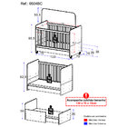 Berço Americano 3 Em 1 Com Colchão Incluso 0504bc Multimóveis