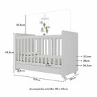 Berço Americano 3 Em 1 Com Colchão Incluso Chantilly Multimóv