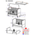Berço Americano 3 Em 1 Com Colchão Incluso Chantilly Multimóv