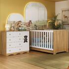 Berço Americano 3 Em 1 Com Colchão Incluso E Cômoda 1 Porta 4