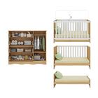 Berço Americano 3 Em 1 Com Colchão Incluso E Cômoda 1 Porta 4