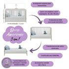 Berço Americano 3 Em 1 Com Colchão Incluso E Cômoda 2 Portas